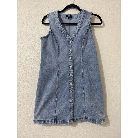 Frye Dresses & Skirts - Frye Denim Dress Sz M Womens Summer Boho Preppy Festival Mini